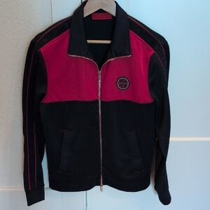 Carolina Herrera Black and Red Bomber Jacket